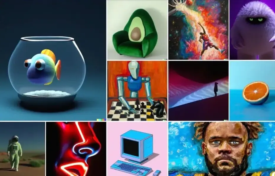 Examples of AI-assisted graphics refined by professional designers